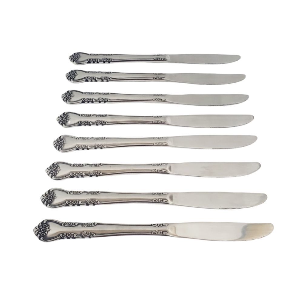 WM A Rogers Rose Dinner Knife